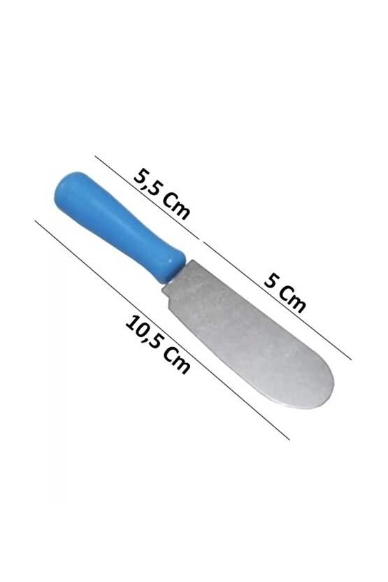 Paslanmaz Çelik Plastik Saplı 6lı Kahvaltı Bıçağı (Karışık Renk)