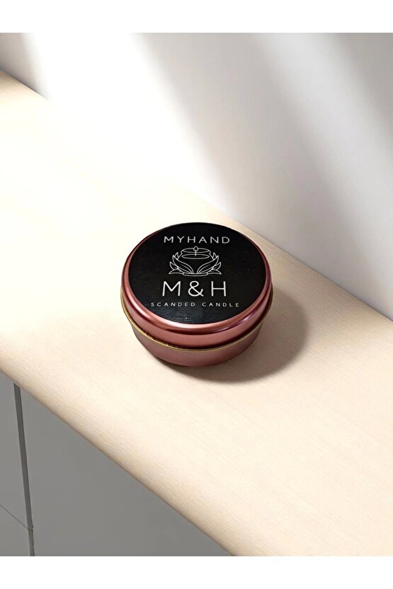 MyHand Soyawax Rose Teneke Mum Lady Musk Esans Kokulu Kutu Mum 60 Gr