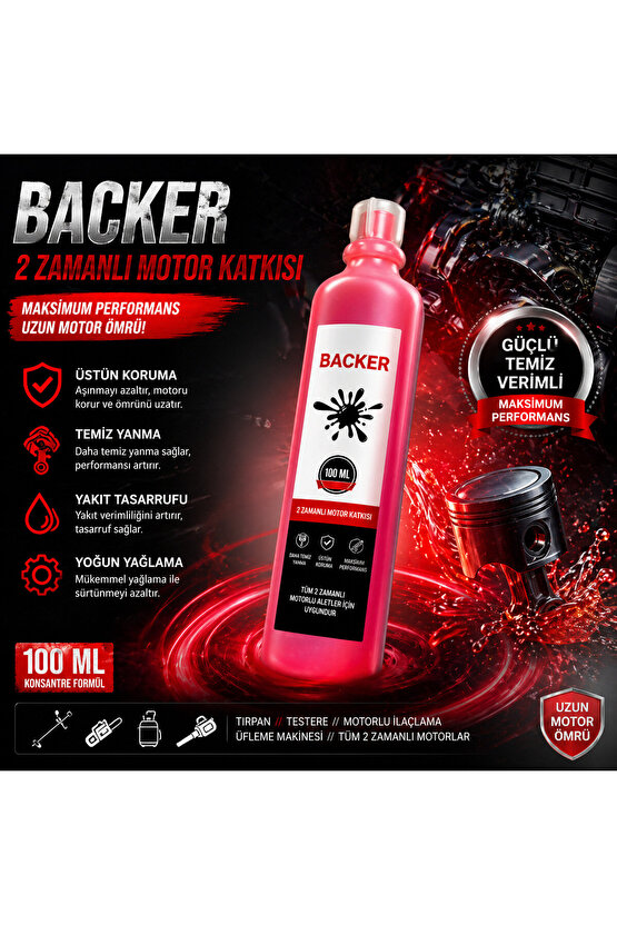 2 ZAMANLI MOTOR YAĞI ODUN MOTORLARI VE TIRPANLAR İÇİN 100ML