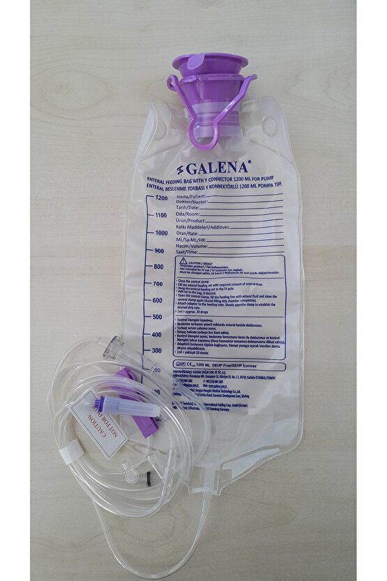 Enteral Beslenme Tekli Torba (Pompa Tip) - (50 Adet)