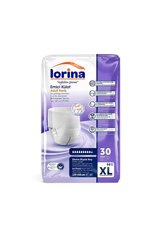 Emici Külot Hasta Bezi Xlarge 120 Adet - 200 ML Bariyer Kremi Hediyeli