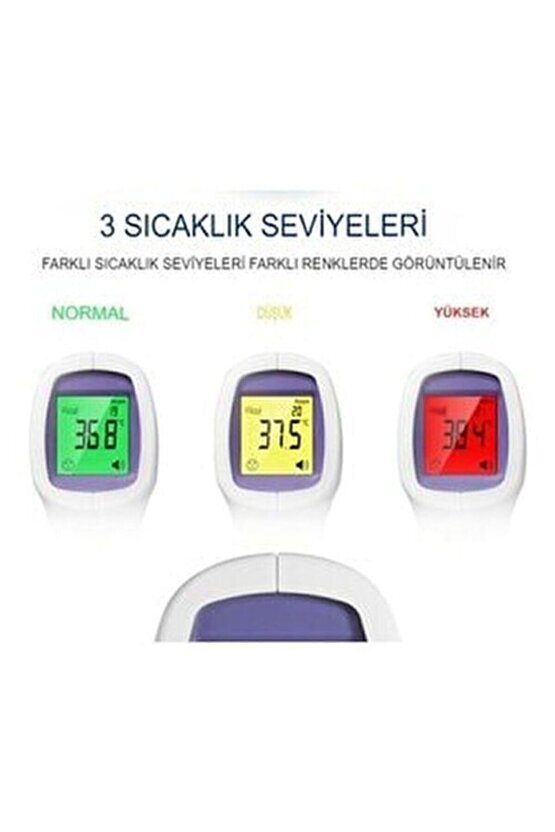 Uzaktan Uzaktan Temassız Kızılötesi Dijital Ateş Ölçer Termometre