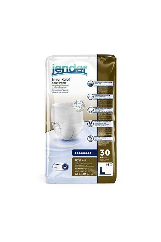 Emici Külot Yetişkin Hasta Bezi Large 30lu Paket