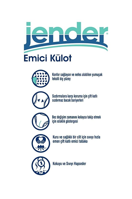 Emici Külot Yetişkin Hasta Bezi Medium 30 Adet