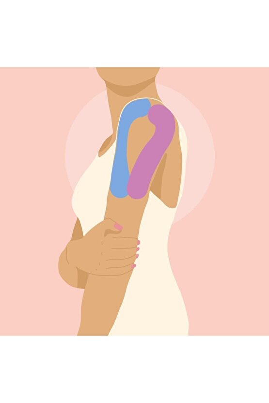 Tape Kinesio Ağrı Bandı 5 Metre X 5 Cm Pembe