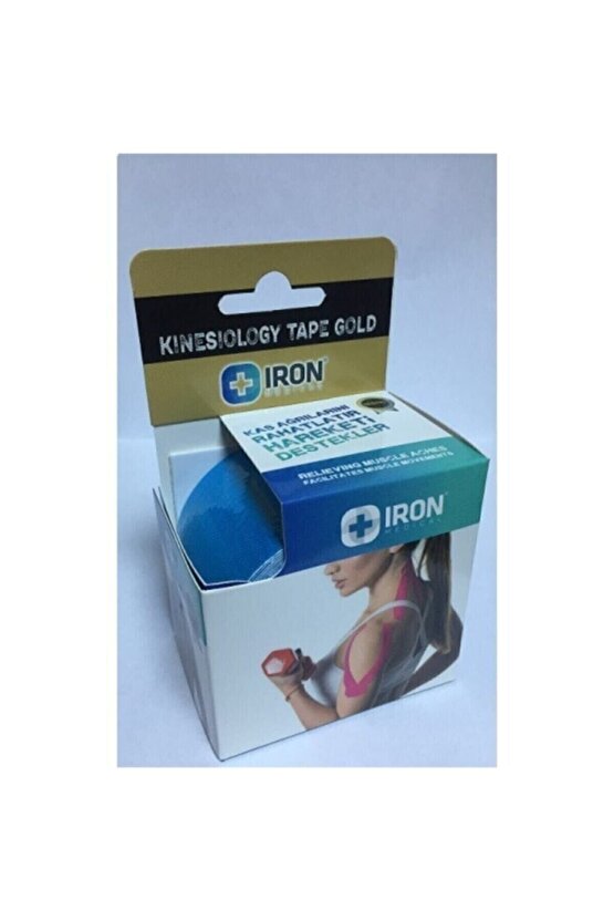 Tape Kinesio Ağrı Bandı 5 Metre X 5 Cm Mavi