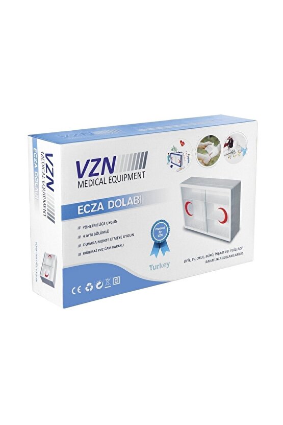 Ecza Dolabı Lüx Plastik- Kırmızı