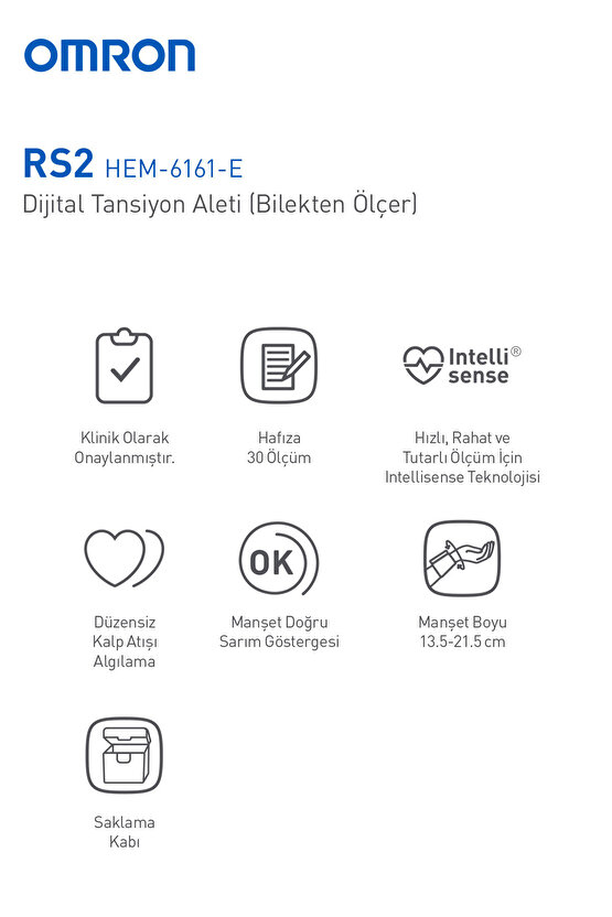Rs2 Hem6121-e Bilekten Ölçer Tansiyon Aleti