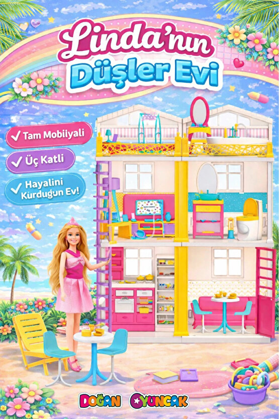 Lindanın Düşler Evi - Ev Oyuncak - Lindanın Düşler Ev Seti - Ev Seti