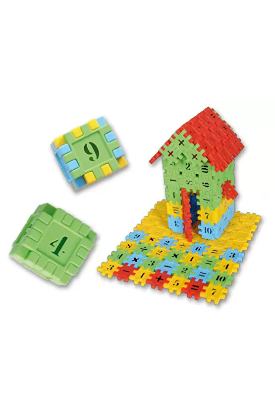 Smarty - Akıllı Sayılar Blok Oyunu 250 Parça - Oyuncak Lego Seti - Birbirine Geçmeli STEM Lego Seti