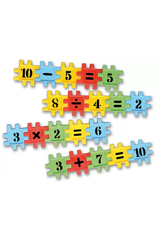 Smarty - Akıllı Sayılar Blok Oyunu 250 Parça - Oyuncak Lego Seti - Birbirine Geçmeli STEM Lego Seti