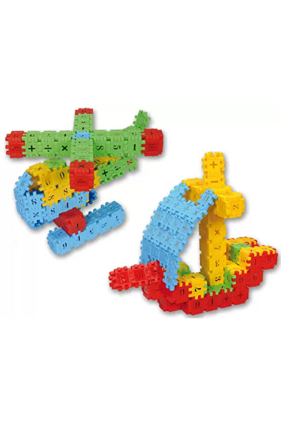 Smarty - Akıllı Sayılar Blok Oyunu 100 Parça - Oyuncak Lego Seti - Birbirine Geçmeli STEM Lego Seti