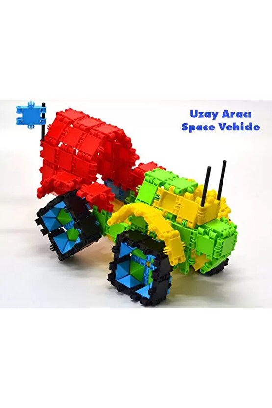 Flexy Tangles Blok Oyunu 1000 Parça - Oyuncak Lego Seti - Birbirine Geçmeli STEM Lego Seti - Eğitici