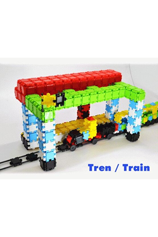 Flexy Tangles Blok Oyunu 500 Parça - Oyuncak Lego Seti - Birbirine Geçmeli STEM Lego Seti - Eğitici