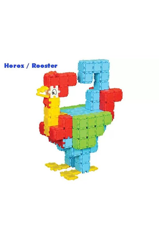 Flexy Tangles Blok Oyunu 250 Parça - Oyuncak Lego Seti - Birbirine Geçmeli STEM Lego Seti - Eğitici