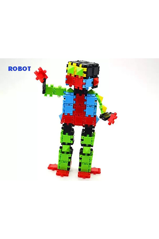 Flexy Tangles Blok Oyunu 150 Parça - Oyuncak Lego Seti - Birbirine Geçmeli STEM Lego Seti - Eğitici