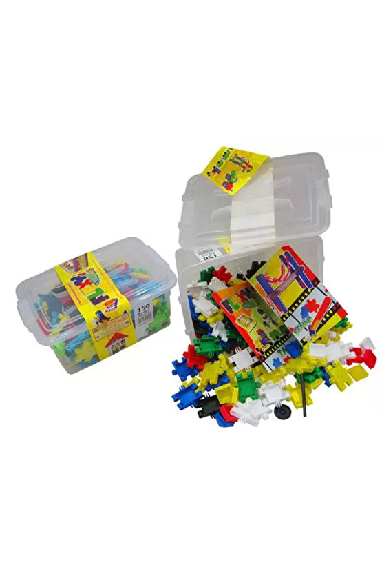 Flexy Tangles Blok Oyunu 150 Parça - Oyuncak Lego Seti - Birbirine Geçmeli STEM Lego Seti - Eğitici