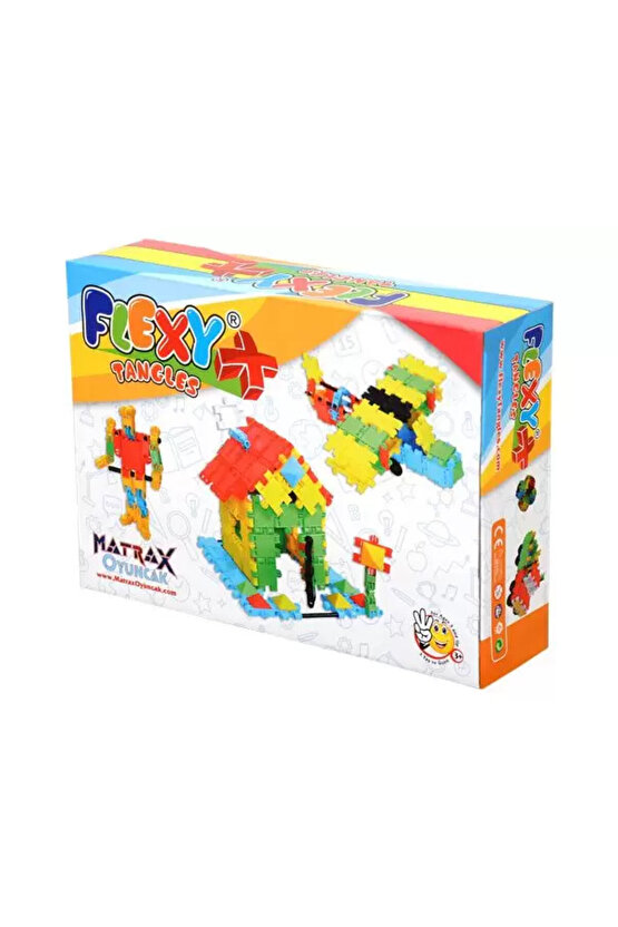 Flexy Tangles Blok Oyunu 88 Parça - Oyuncak Lego Seti - Birbirine Geçmeli STEM Lego Seti - Eğitici O