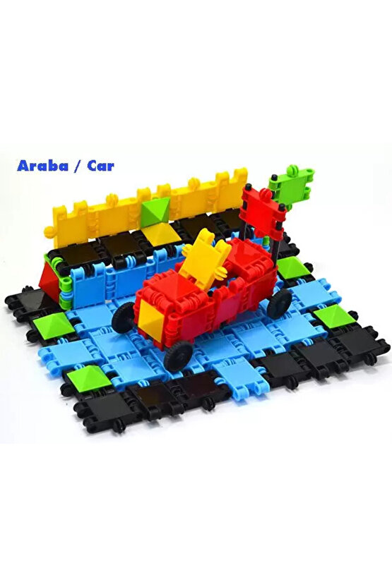 Flexy Tangles Blok Oyunu 88 Parça - Oyuncak Lego Seti - Birbirine Geçmeli STEM Lego Seti - Eğitici O
