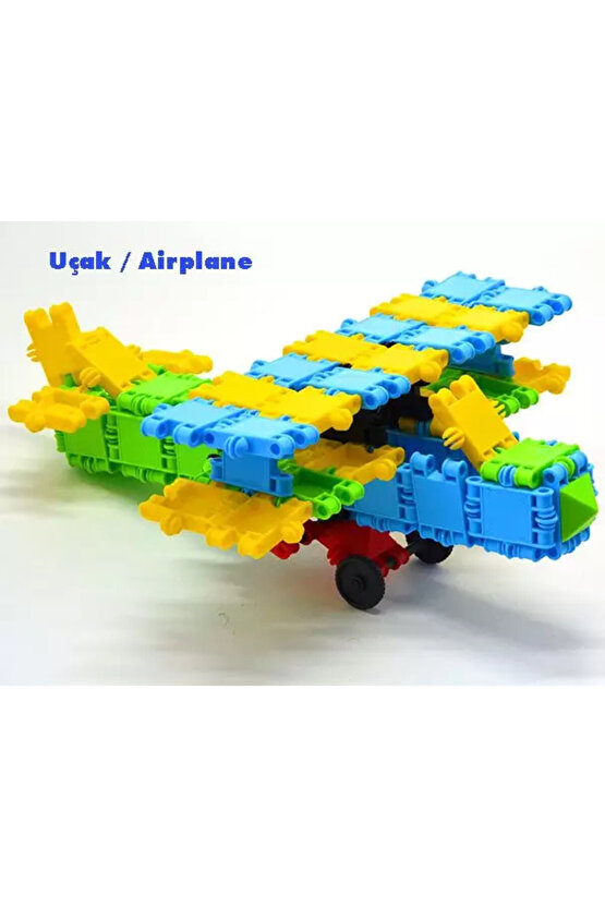 Flexy Tangles Blok Oyunu 88 Parça - Oyuncak Lego Seti - Birbirine Geçmeli STEM Lego Seti - Eğitici O