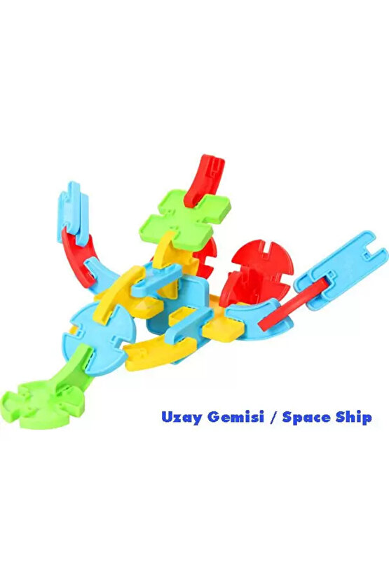 Mega Joesy Eğitici Blok Oyunu 380 Parça - Oyuncak Lego Seti - Birbirine Geçmeli STEM Lego Seti - Eği
