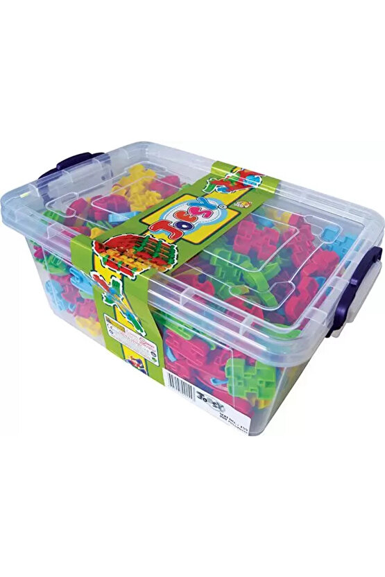 Joesy Eğitici Blok Oyunu 400 Parça - Oyuncak Lego Seti - Birbirine Geçmeli STEM Lego Seti - Eğitici