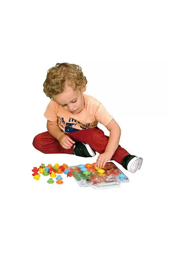 Junior Sihirli Düğmeler Oyunu - Oyuncak Sihir Düğmeler - Renkleri Yerine Yerleştirme Oyunu Resim Oyu