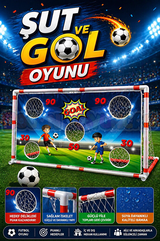 Şut ve Gol Oyunu - Futbol Maçı Oyuncak - Futbol Oyuncakları - Top Oyuncak Langırt Setleri - Langırt