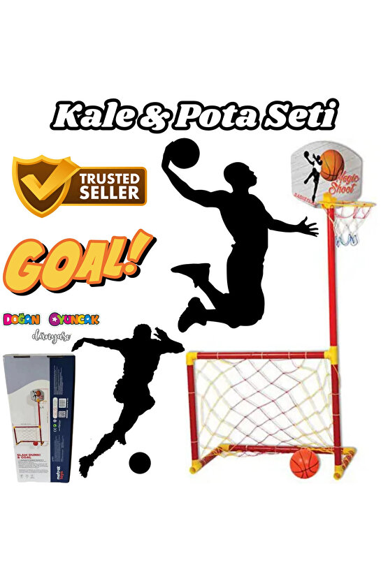 Kale ve Pota Seti - Futbol Kalesi ve Basketbol Potası Oyunu - Basket Atma Oyunu Basketbol Maçı - Fut