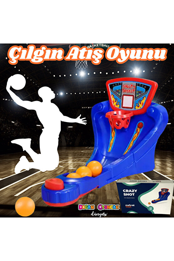 Çılgın Atış Oyunu - Mini Basket Oyunu - Basket Atma Oyunu Basketbol Maçı - Basketbol Oyuncak - Baske