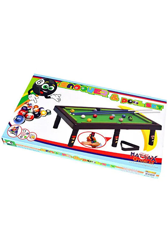 Büyük Bilardo Masası - Bilardo Maçı - Bilardo Oyuncak - 8 Ball Oyunu - Büyük Bilardo Seti - Bilardo
