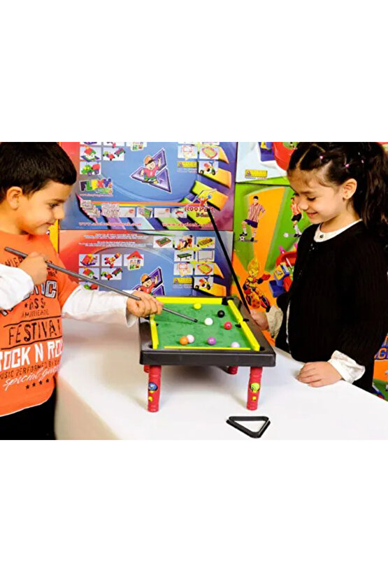 Büyük Bilardo Masası - Bilardo Maçı - Bilardo Oyuncak - 8 Ball Oyunu - Büyük Bilardo Seti - Bilardo