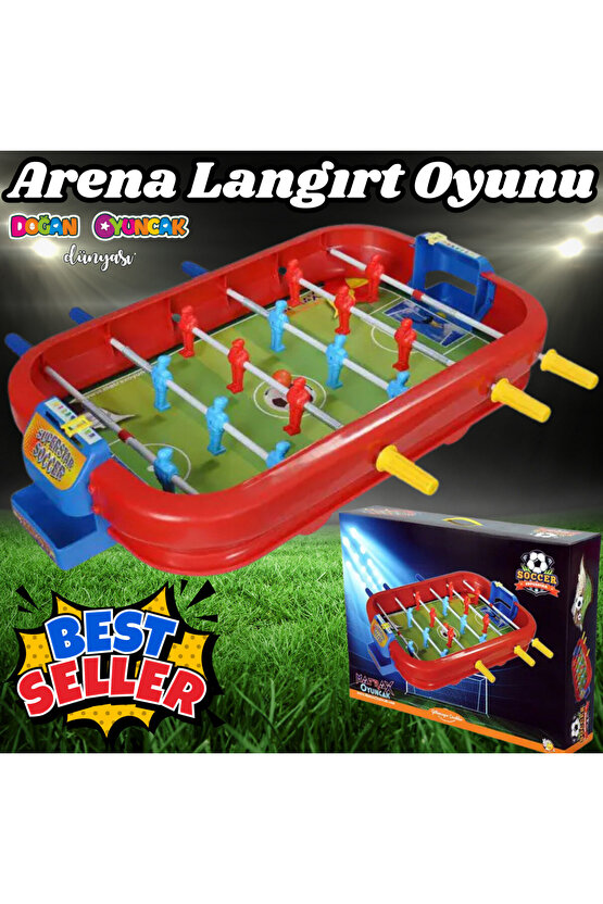 Süper Star Langırt Oyunu - Futbol Maçı Oyuncak - Futbol Oyuncakları - Top Oyuncak Langırt Setleri -