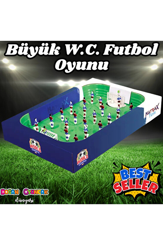 Büyük Dünya Şampiyonası Futbol Oyunu - Futbol Maçı Oyuncak - Futbol Oyuncakları - Top Oyuncak Langır