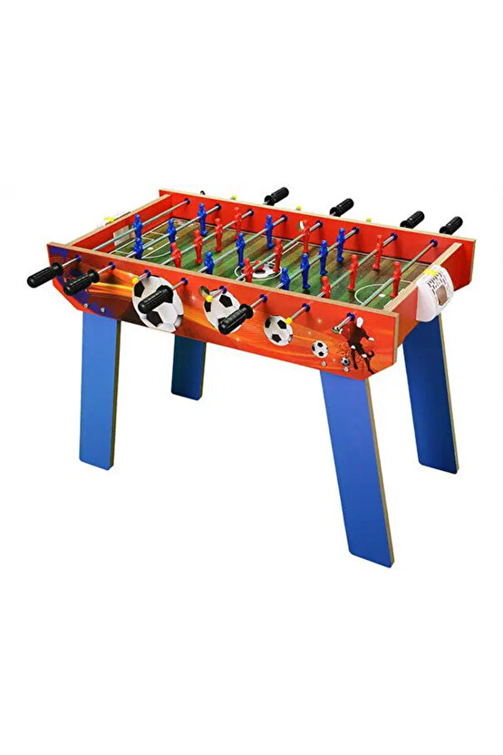 Ayaklı Ahşap Langırt Seti - Ahşap Oyuncak - Futbol Oyuncakları - Top Oyuncak Langırt Setleri - Langı