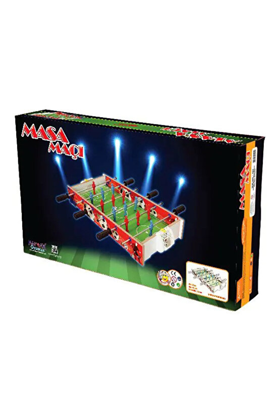 Orta Ahşap Langırt Seti - Ahşap Oyuncak - Futbol Oyuncakları - Top Oyuncak Langırt Setleri - Langırt