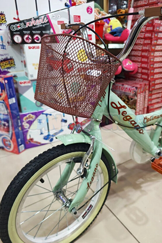 BMX Legano Optimum Series Retro 16 Jant Çocuk Bisikleti Yeşil - Legano 16 Jant Bisiklet Retro BMX Bi
