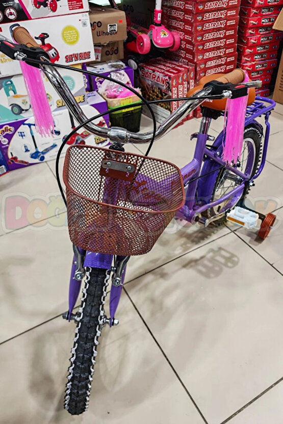 BMX Legano Optimum Series Retro 16 Jant Çocuk Bisikleti Mor - Legano 16 Jant Bisiklet Retro BMX Bisi
