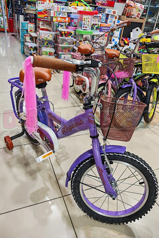 BMX Legano Optimum Series Retro 16 Jant Çocuk Bisikleti Mor - Legano 16 Jant Bisiklet Retro BMX Bisi