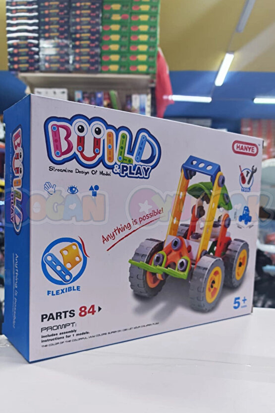 Hanye Sök-Tak Forklift Makinesi Modeli - Oyuncak Söktak İnşaat Modeli - Lego Setleri