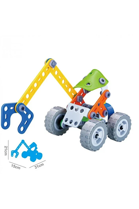 Hanye Sök-Tak Odun Toplama Makinesi Modeli - Oyuncak Söktak İnşaat Modeli - Lego Setleri