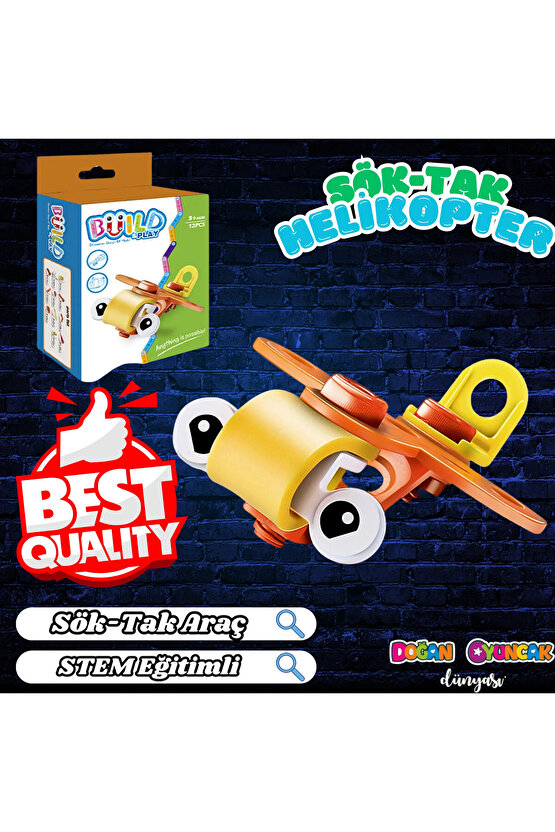 Hanye Sök-Tak Helikopter Modeli - Oyuncak Söktak Helikopter Modeli - Lego Setleri