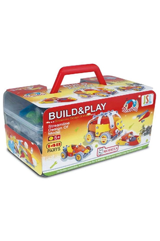 Hanye Sök-Tak Karma Seti Modeli 2 - Oyuncak Söktak 5i Bir Arada Çanta Modeli - Lego Setleri