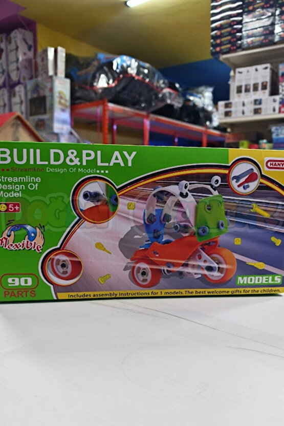 Hanye Sök-Tak Motosiklet Modeli 2 - Oyuncak Söktak Motorsiklet Modeli - Lego Setleri