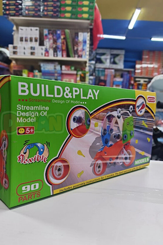 Hanye Sök-Tak Motosiklet Modeli 2 - Oyuncak Söktak Motorsiklet Modeli - Lego Setleri