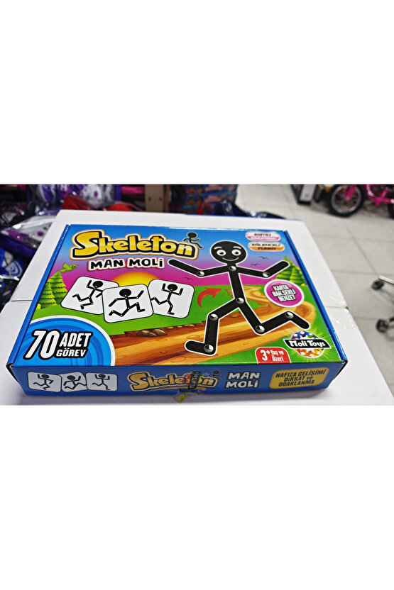Çöp Adam Skeleton Man - Moli Kutu Oyunu Hafıza Dikkat Ve Beceri Oyunu Montessori Eğitici Oyuncak