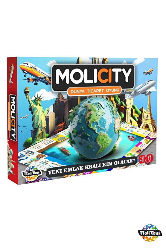 Molicity Dünya Emlak Ticaret Oyunu - Molicity Oyunu - Monoply Strateji Oyunu