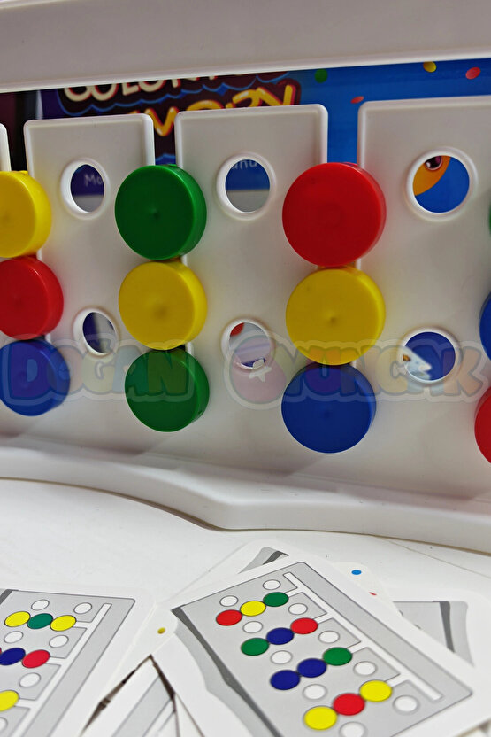 Renk Hafıza Oyunu - Rubik Abaküs Montessori Zeka Oyunu Eğitici Oyuncak