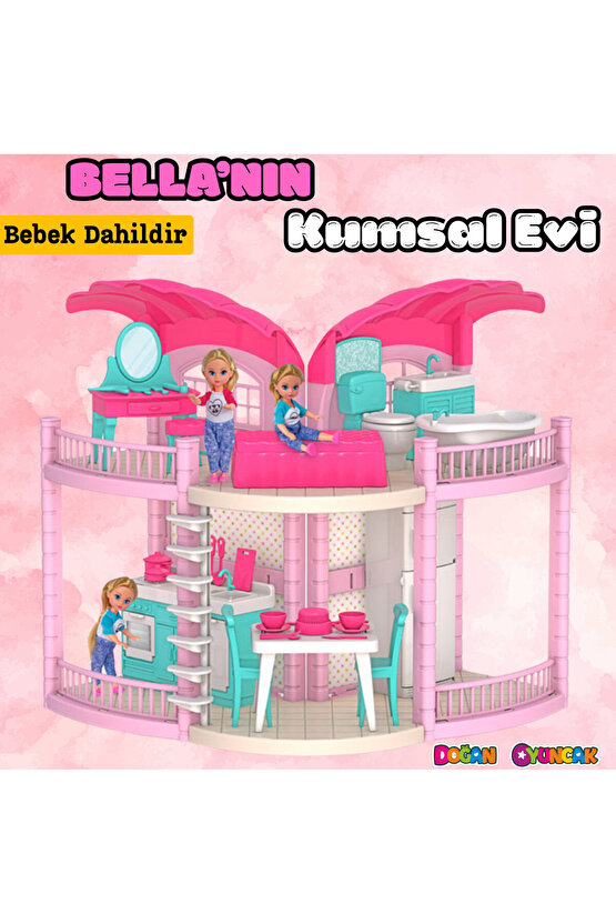 Bellanın Kumsal Evi - Bella Oyuncak Ev - Bellanın Kumsal Evi - Bella 2 Katlı Evi
