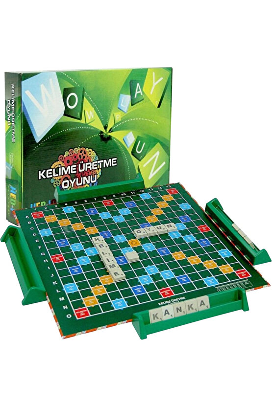 Scrabble Türkçe Kelime Oyunu - Kelime Üretme Oyunu Akıl ve Zeka Oyunu - Scrabble Oyunu